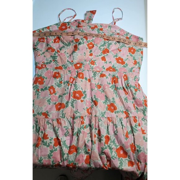 FREE ASSEMBLY Pink Floral Sleeves A-line Cotton Button Dress Sz XL - Picture 12 of 16